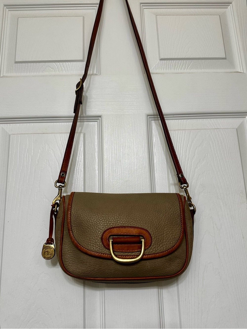 Vintage Donney & Bourke Leather Crossbody Saddle Bag - Picture 2 of 13